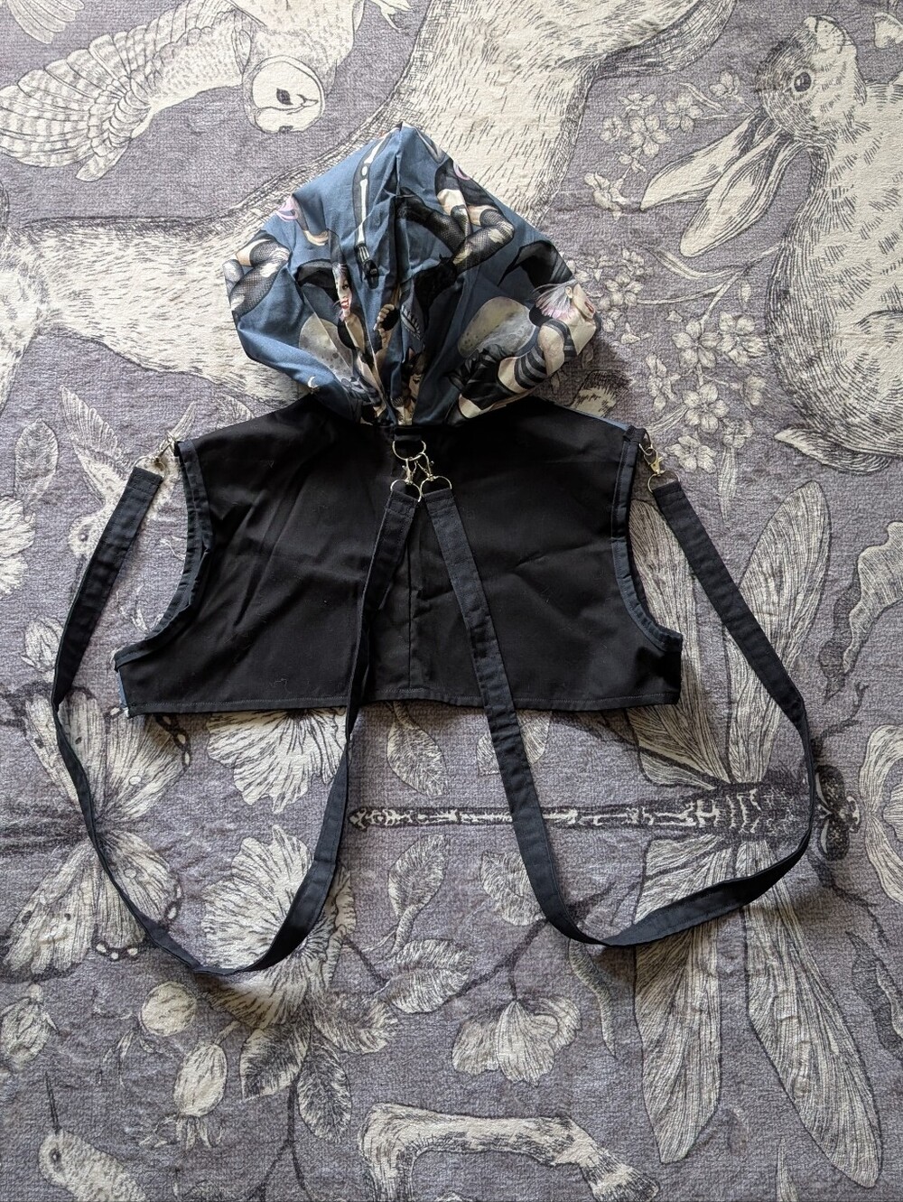 Handmade Goth Girl Corset Set - Picture 3 of 10
